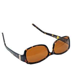 Vintage Catherine Deneuve Sunglasses Tortoise Shell Frame Brown Lens Retro
